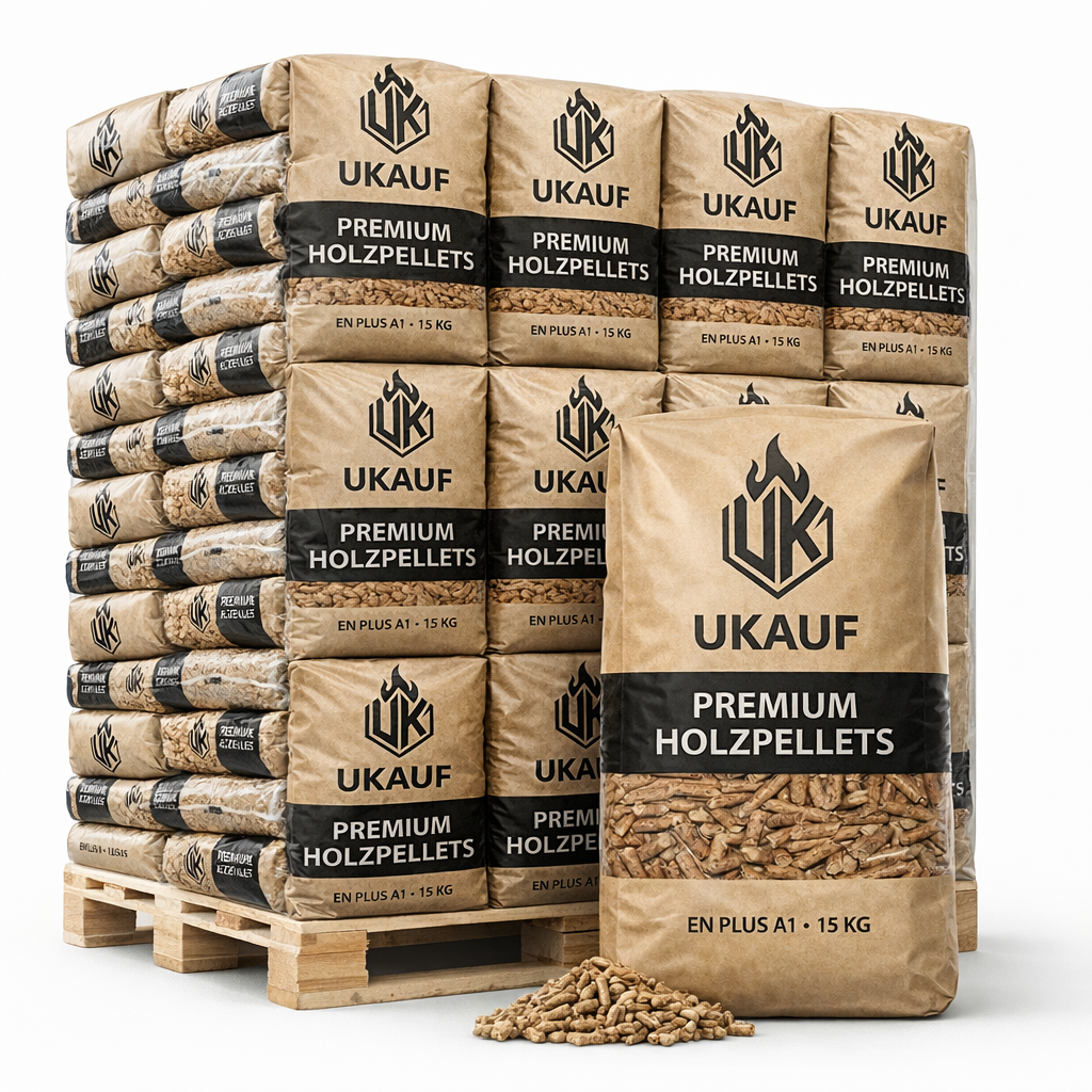 Holzpellets Palette 65 x 15 kg ENplus A1 Großmenge kaufen uKauf